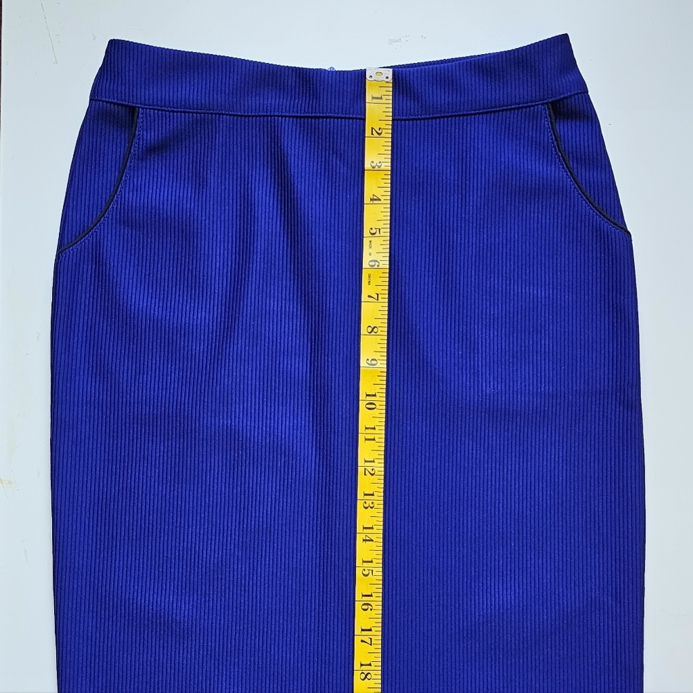 Royal blue stylish skirt